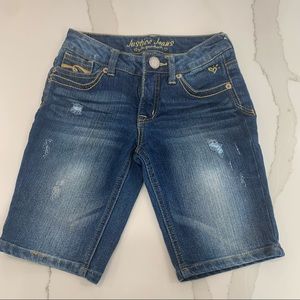 Justice Long Denim Shorts
